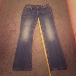 Miss Me Fleur De Lis Bootcut Jeans